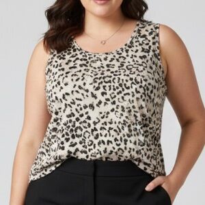 😍SHOW SPECIAL - WAREHOUSE ONE Animal Print Sleeveless Tank size XXL